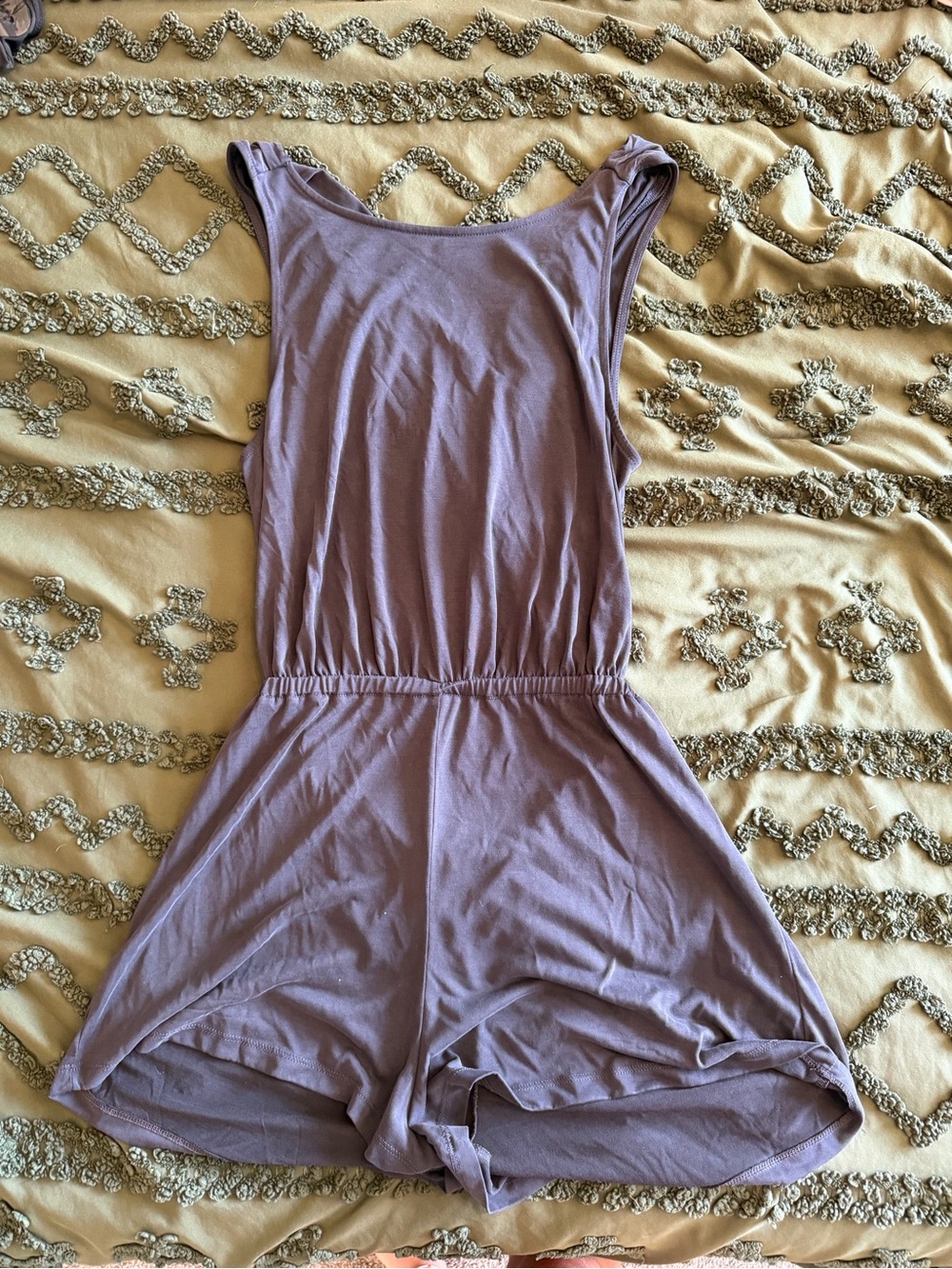 Charcoal Sleeveless Romper